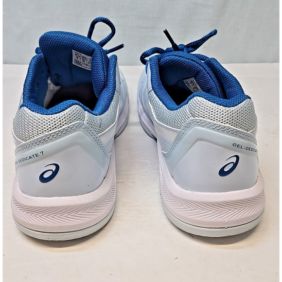 Asics Gel Dedicate 7 Shoes Womens sz 9 Sky Blue White Running Athletic Sneakers - Picture 4 of 12